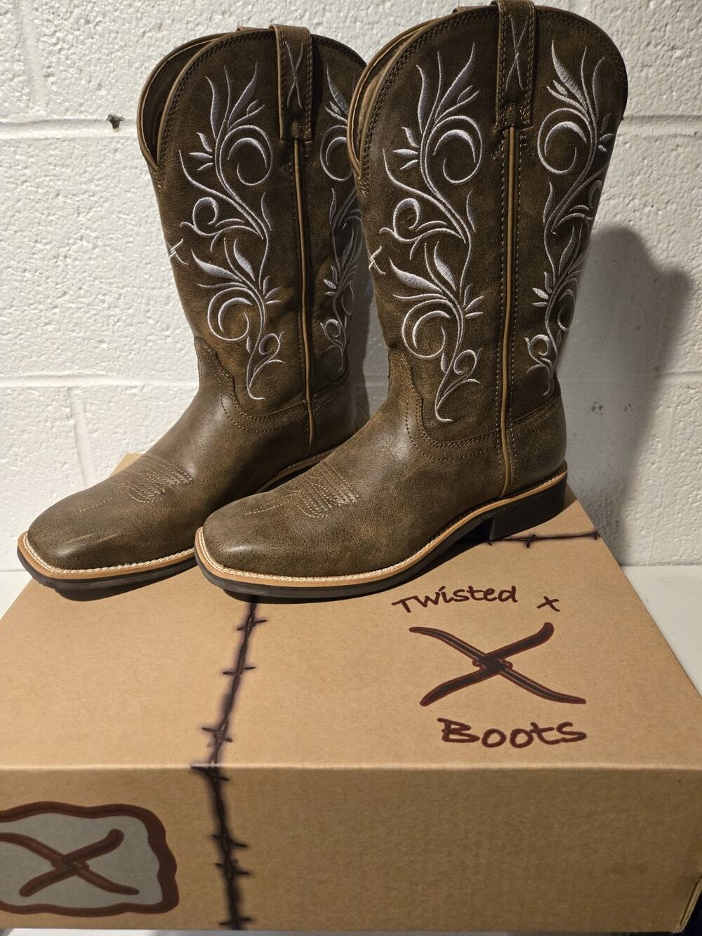 Twisted X Bomber Cowboy Boots Womens Size 7 New In Box